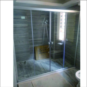 HU-300H 簡框二門二固橫拉型淋浴門