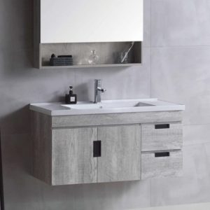 KQ-P0405 瓷盆PVC防水浴櫃組/寬100CM