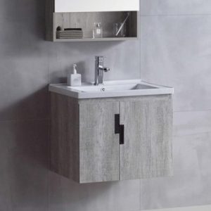 KQ-P0460 瓷盆PVC防水浴櫃組/寬60CM