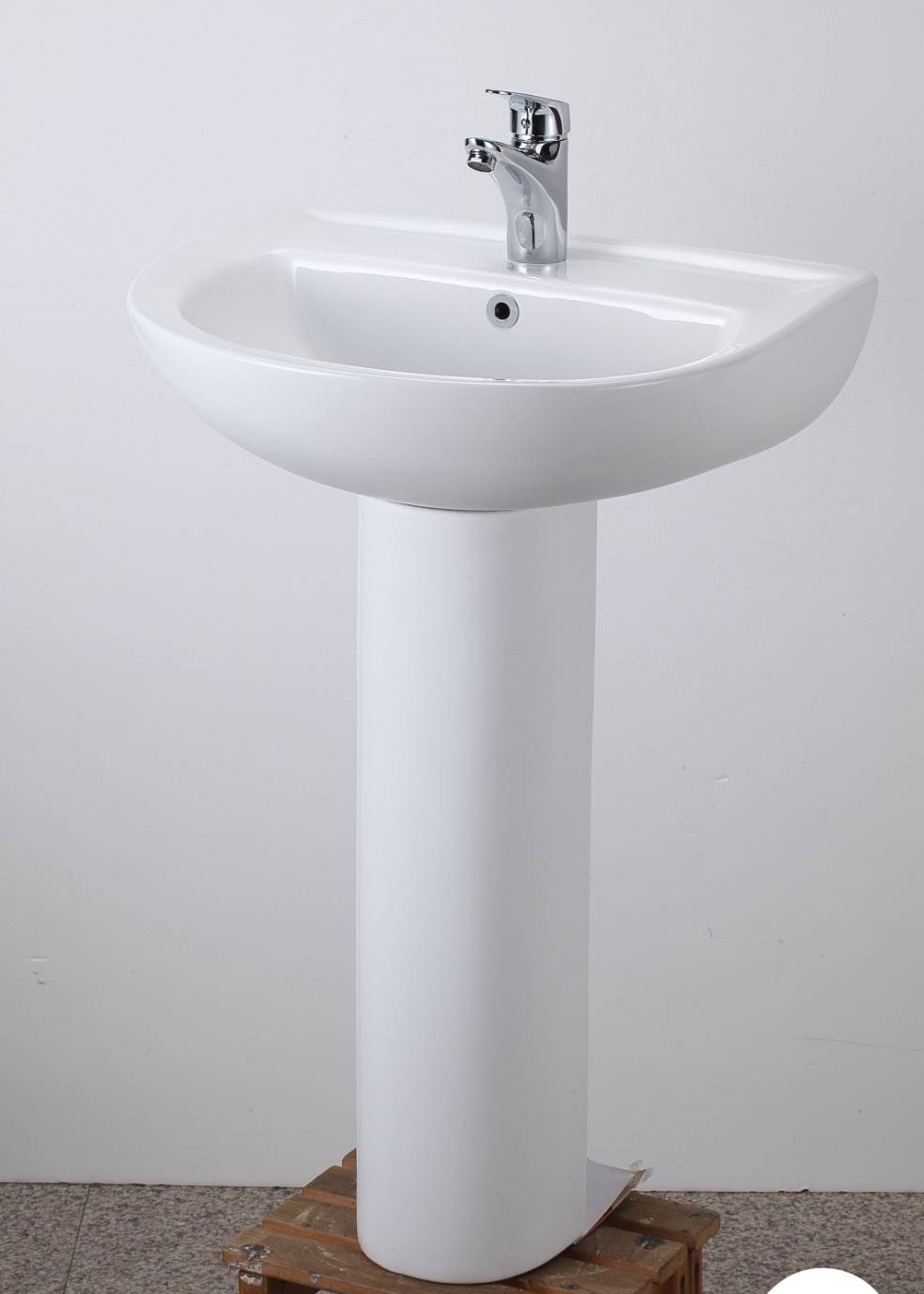 HW-203 長/短 腳柱面盆/寬56公分:圖片 2