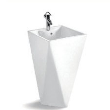 YT-205 多邊型立柱面盆/寬47公分