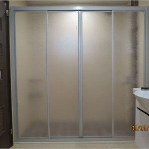 HU-100S-4 一字四門PS板淋浴門