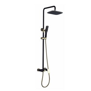 黑色花灑淋浴龍頭