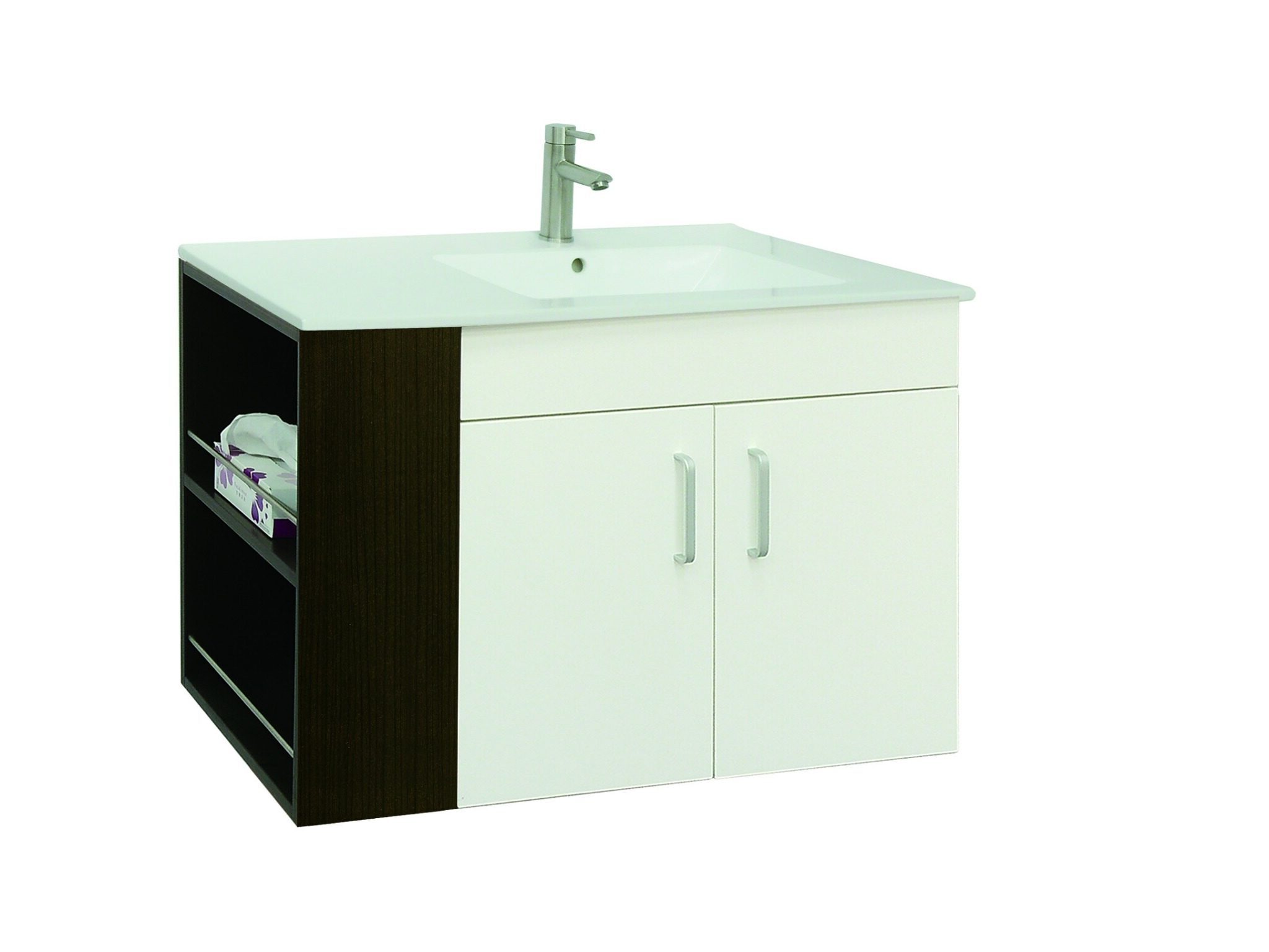 LB9090ER-1A 瓷盆PVC防水浴櫃組/寬90公分(左右不對襯盆):圖片 2