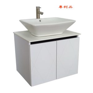 LB7030H-LB7880 瓷盆PVC防水浴櫃組/寬65公分