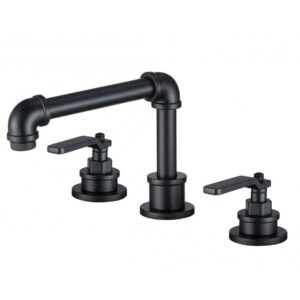 A-8742-MB 面盆三件式龍頭-黑