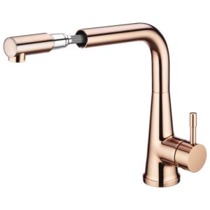 010213-RG 無鉛廚房單段出水伸縮龍頭/玫瑰金
