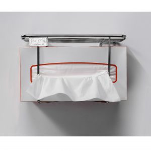 600-80 不鏽鋼衛生紙架/寬24.5公分/亮鉻色/消光黑