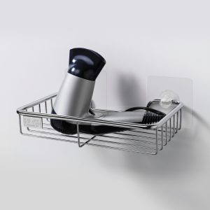 660-84 無痕不鏽鋼置物籃/寬26.5公分