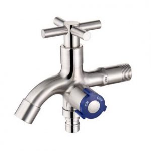 D-375 不鏽鋼雙出水長栓/單出水