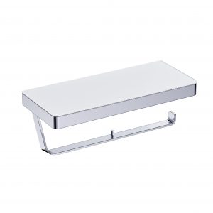 D-461 雙捲桶衛生紙架+置物平台