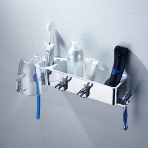 D-463 不鏽鋼多功能牙刷掛架