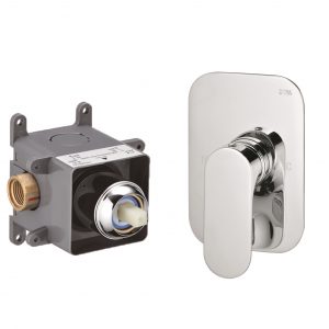 D-9055 單切崁牆式冷熱水開關主體