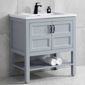 80公分瓷盆浴櫃組