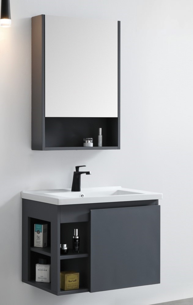 KQ-S3271 瓷盆不鏽鋼浴櫃組/寬70CM/左開放:圖片 2