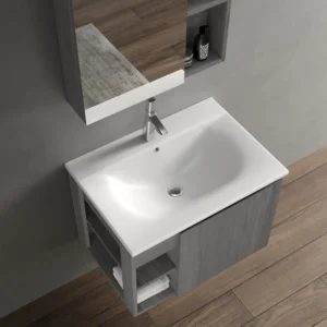 KQ-P0971/P0972 瓷盆發泡板浴櫃組/寬70CM