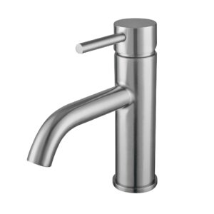 Laister 2380ST 圓形不鏽鋼拉絲面盆單孔龍頭