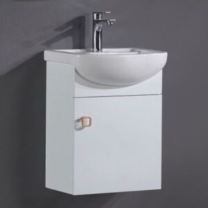 卡尼斯AR-8514 瓷盆PVC防水浴櫃組(白)/寬46公分