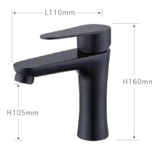 CB-7052B 不鏽鋼面盆(黑)