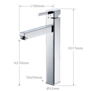 CB-792C 方形加高單孔龍頭