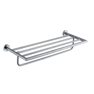 24010 不鏽鋼雙層放衣架/槍灰色/寬60公分