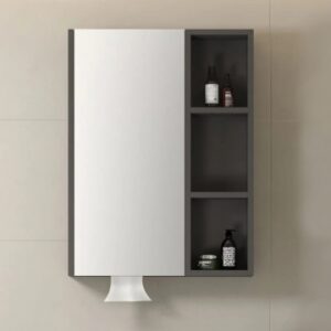 KQ-S3260A  不鏽鋼鏡櫃/寬60公分/附面紙孔