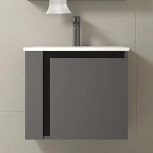 KQ-S3261 瓷盆不鏽鋼浴櫃組/寬60CM (左開放)