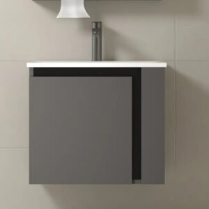 KQ-S3262 瓷盆不鏽鋼浴櫃組/寬60CM (右開放)