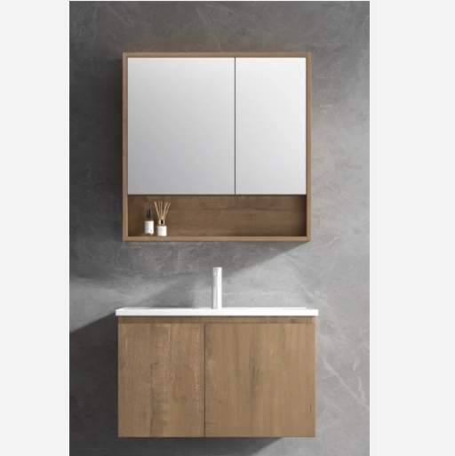 KQ-P0280/9880 瓷盆發泡板浴櫃組/寬80CM