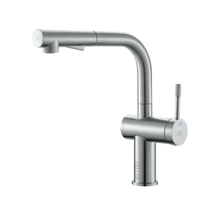 222013 不銹鋼伸縮感應廚房龍頭/拉絲/消光黑