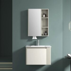 KQ-S3472 瓷盆不鏽鋼浴櫃組/寬70CM/右開放