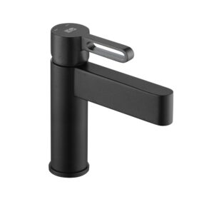 KQ-S8012-3 不鏽鋼面盆龍頭-霧黑