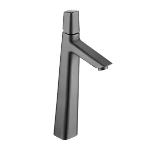 KQ-S8015H-4 不鏽鋼增高面盆龍頭-槍灰